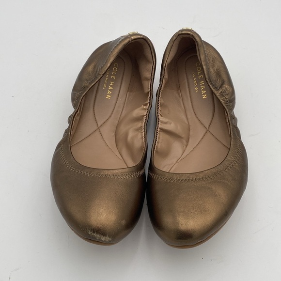 Cole haan Elegant Brown Ballet Flats women 7B slip on office casual vacation Y2K - Picture 3 of 11